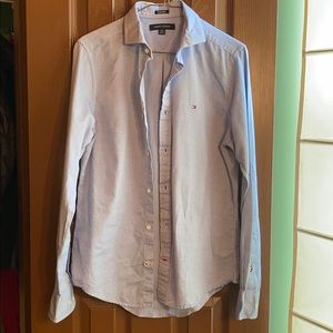Tommy Hilfiger Blue Button-up Shirt (XS)